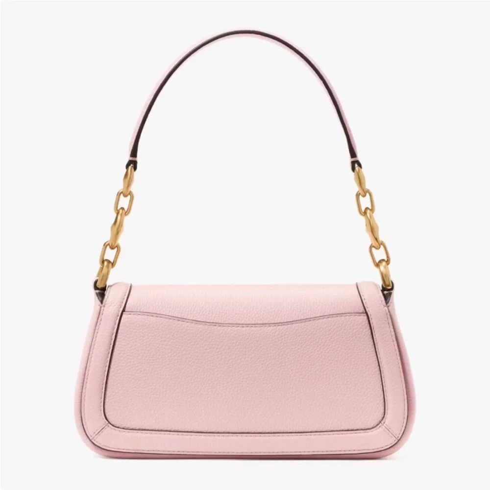 KATE SPADE Gramercy Small Flap Shoulder Bag  in Chalk Pink Pebbled Leather NWOT